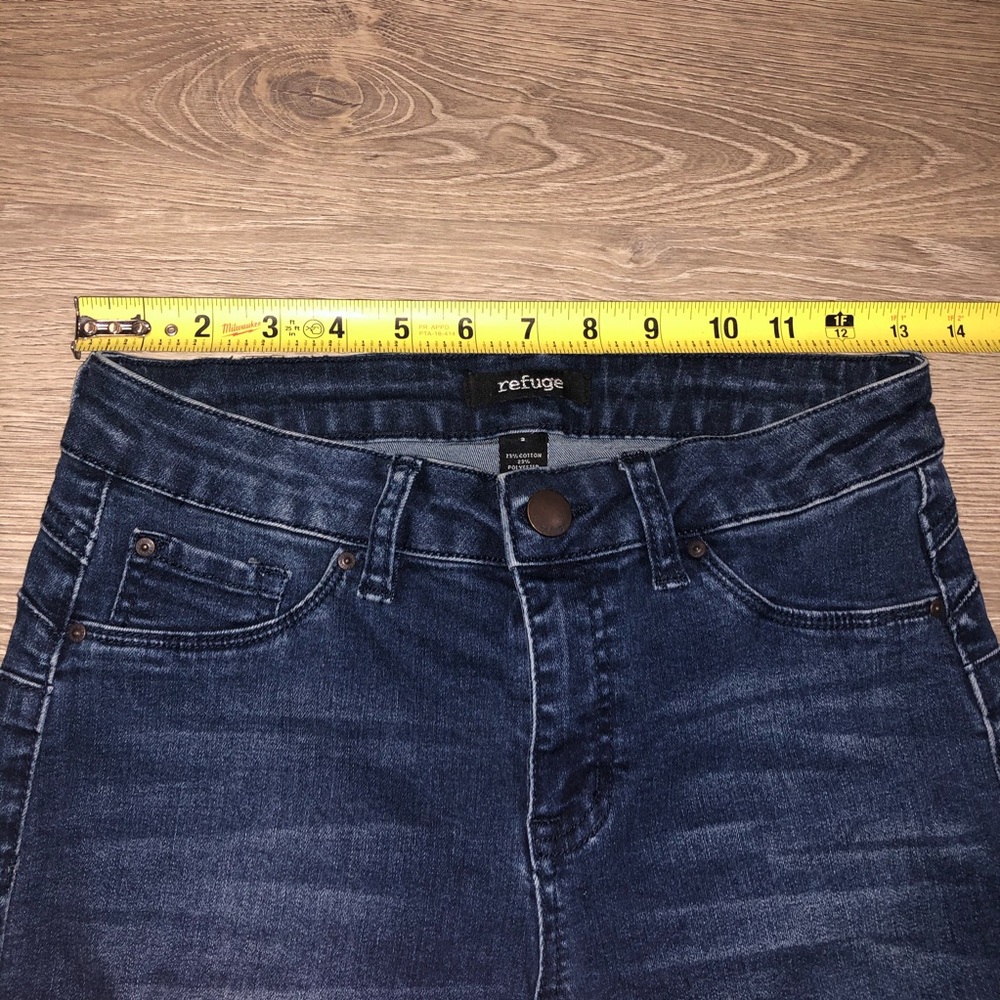 Refuge Charlotte Russe Blue Distressed Skinny Jean - Picture 2 of 3